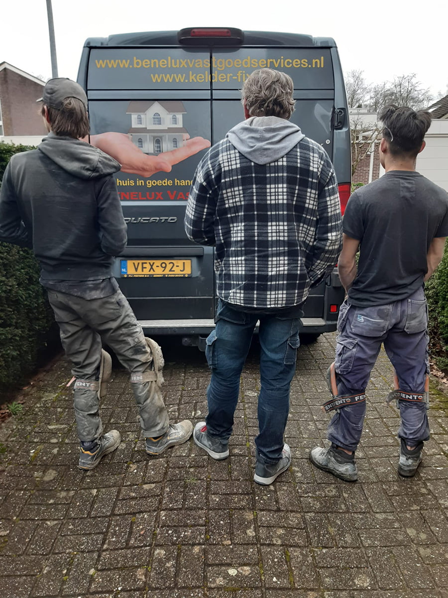 drie kelders met waterproblemen